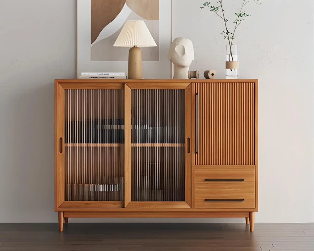 sideboard buffet with glass doors